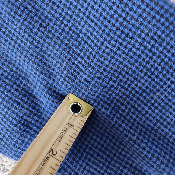 Vtg LL Bean Flannel Mens Large Blue Check Distressed Cabincore Grunge Skater - Picture 13 of 16